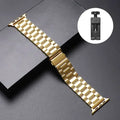 Stainless Steel Apple Watch Band - Metal Bracelet for 38-49mm Series 4-Ultra 2 | AlluCanFind