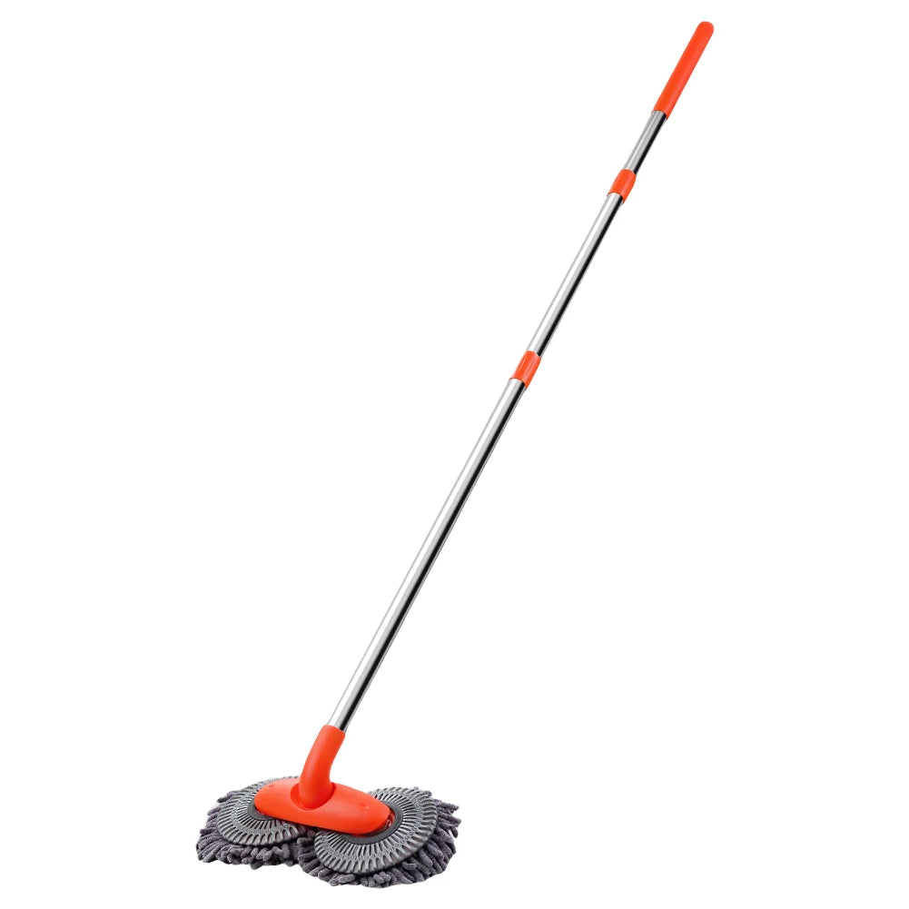 Foam Washing Chenille Broom 360 Rotation Car Wash Brush Double Brush Head Stretching Handle Telescopic Mop Auto Care Accessories