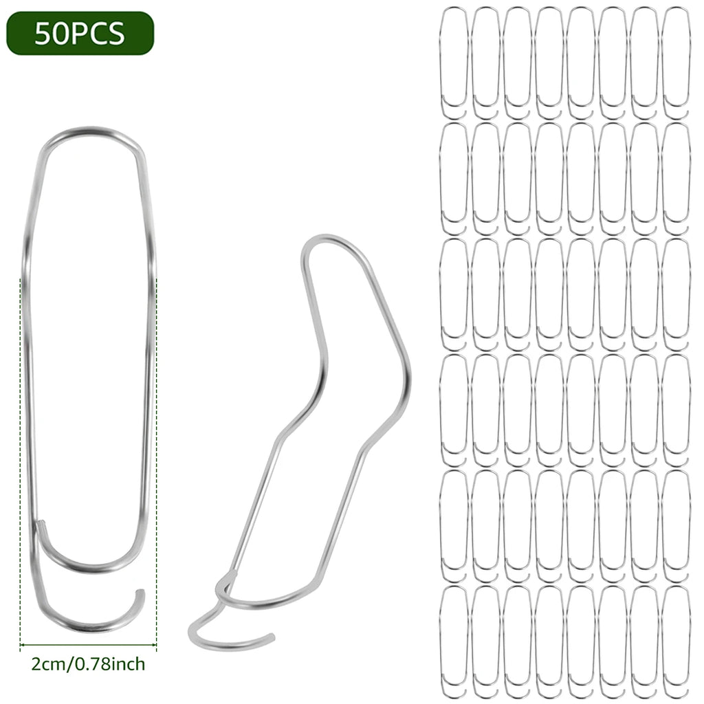 50Pcs Plant Trellis Connecting Buckles Climbing Pipe Support Fixing Tool Reusable Fixing Clamp for Garden Plant Connector