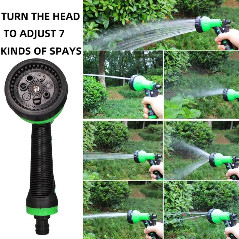7.5/15/30m Garden Hose Telescopic Garden Irrigation Washing Hose Water Extendable Spray Car Water Pipe Hose Water Spring