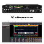 Paulkitson L-48 Professional Digital Audio Processor 4 IN 8 OUT 32-bit DSP Audio Speaker Management System Stage Performance