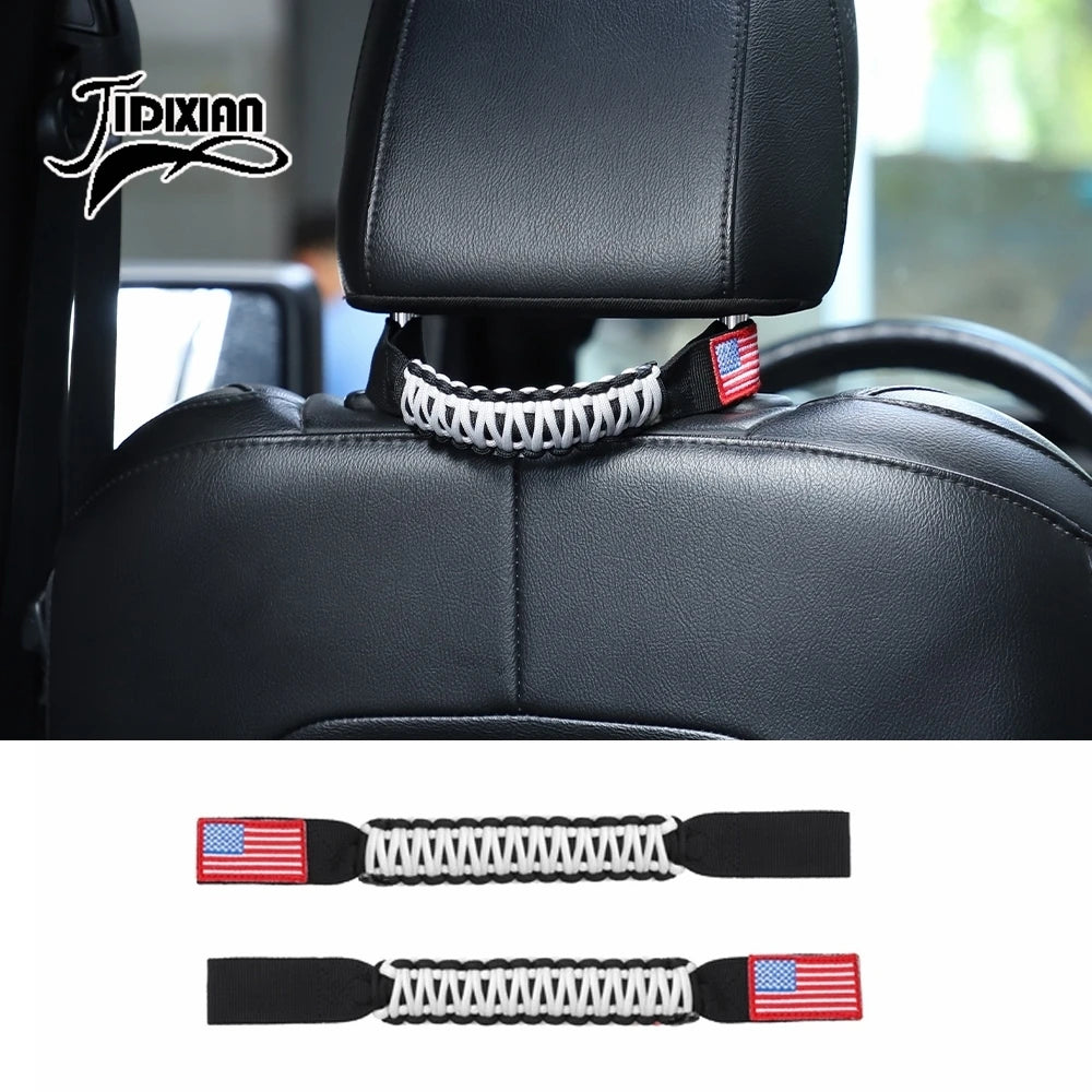 JIDIXIAN Car Seat Headrest Grab Handle for Jeep for Dodge for Ford F150 for Jimny for Chevrolet for GMC for Chrysler for 4Runner