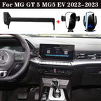 Car Phone Holder For MG5 GT  MG5 EV 2022-2023 10.25-inch Screen Panel Fixed Base 15W Wireless Charging Phone Holder Car Mount