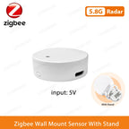Smart Life Zigbee Human Presence Detector Tuya Wifi MmWave Radar Pir Montion Sensor With Luminance Detection For Smart Home