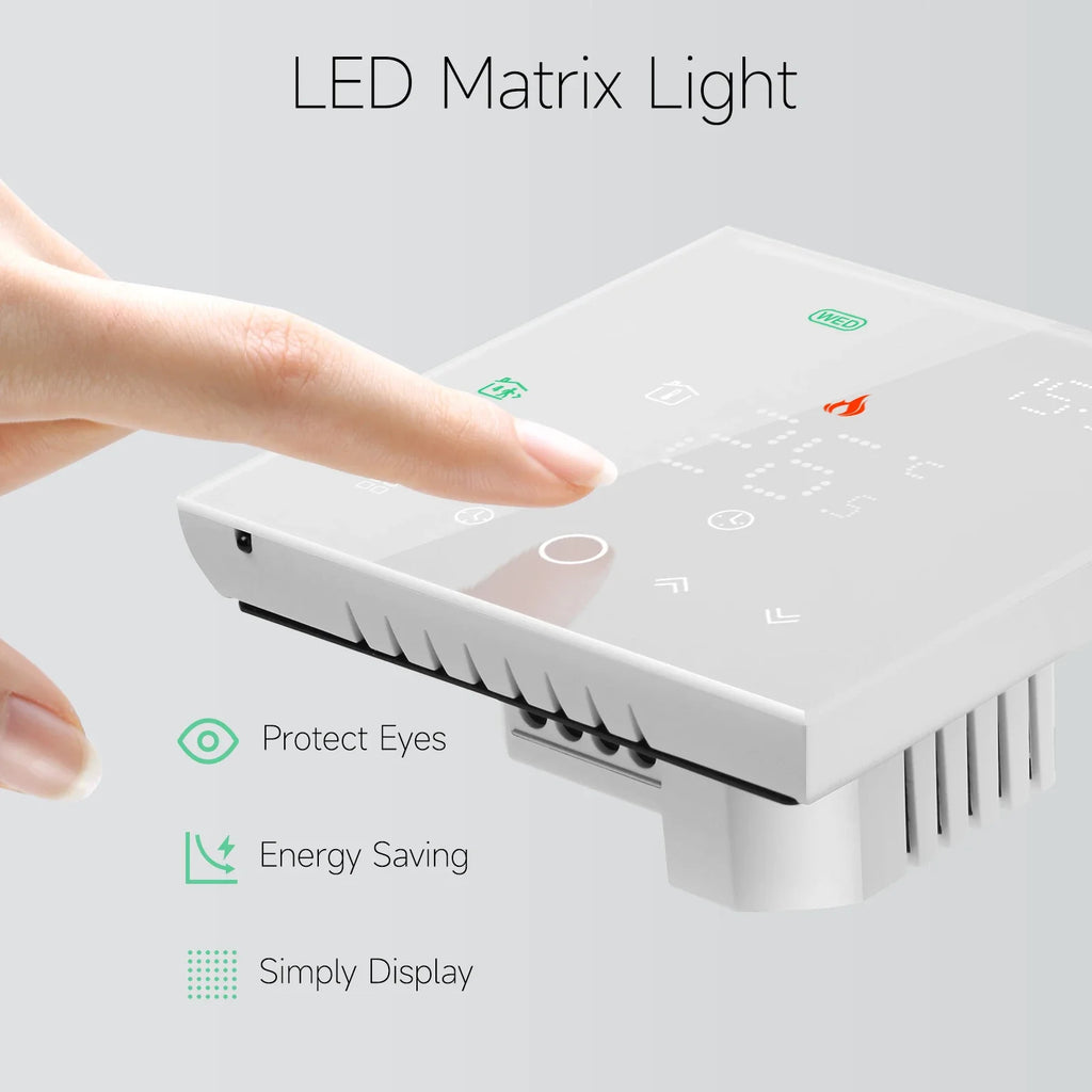 3A Water Floor Heating System Smart WIFI Thermostat with Central Actuators Connecting 8Sub-chamber Hub Controller For Gas Boiler
