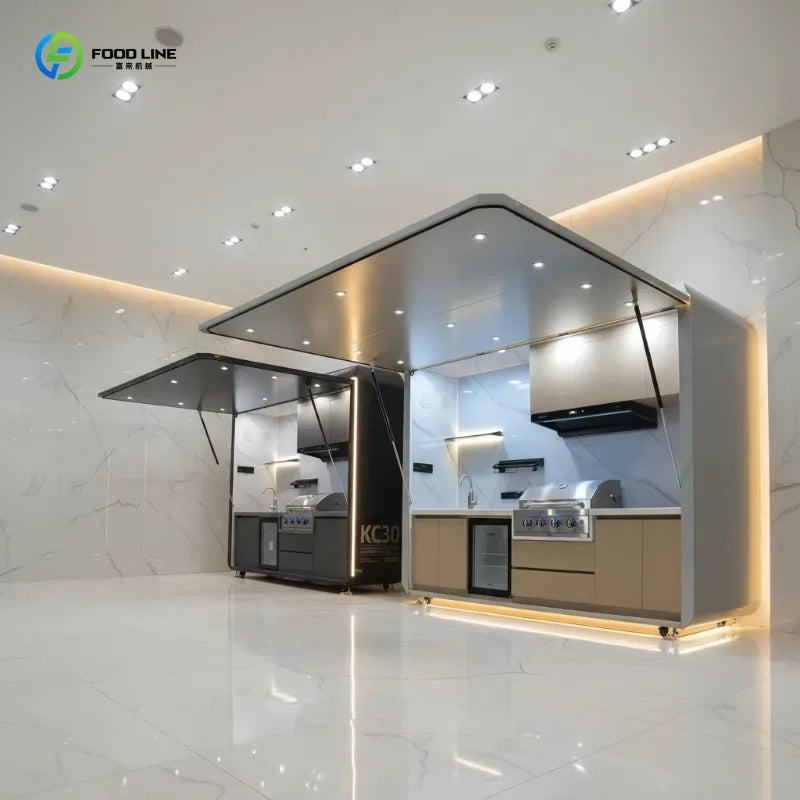 Customized Modern Stainless Steel Outdoor BBQ Kitchen for House