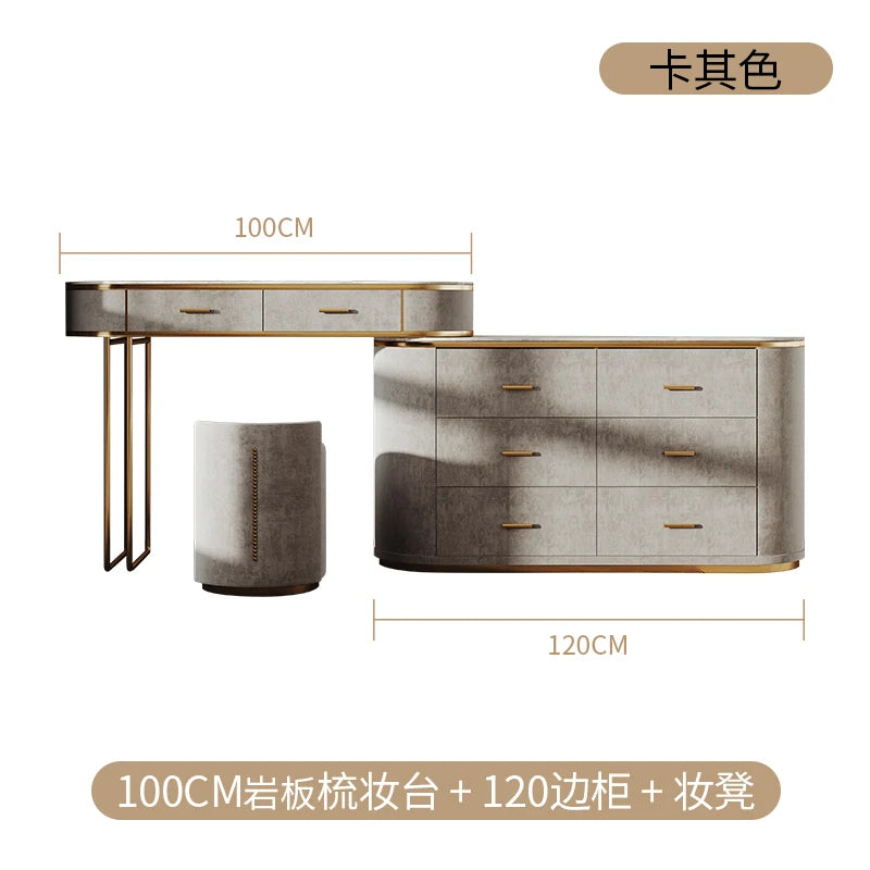 Girl Garden Vanity Table Bedroom Mirror Modern Bathroom Dressing Table Jewelry Organizer Mesa De Maquillaje Trendy Furniture