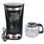 12 Cups Small Home Automatic American Drip Steam Coffee Maker, Brew Tea, Suitable for Home and Office