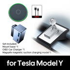 Cell Mobile Phone Holder Noiseless Gravity Support Mount Bracket Vent Clip Air Outlet Stand Base For Tesla Model Y 2020-2024