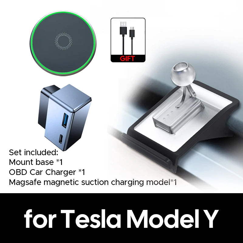 Cell Mobile Phone Holder Noiseless Gravity Support Mount Bracket Vent Clip Air Outlet Stand Base For Tesla Model Y 2020-2024