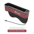 Hyundai N Line I30 Sonata Elantra i40 Kona Tucson IONIQ Santa-fe Venue i20ix25 Car Seat Gap Crevice Slot Storage Box Accessories