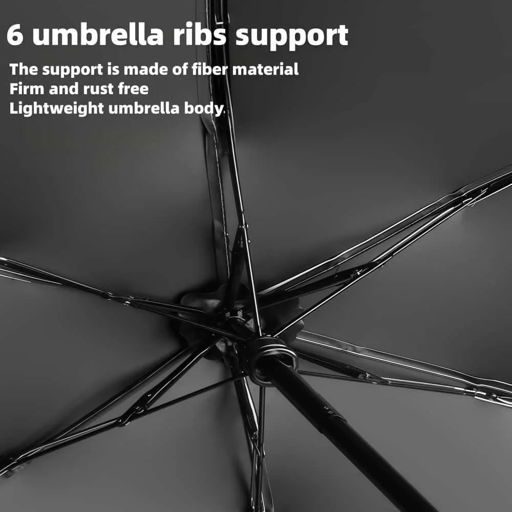 Mini UV Folding Umbrella - Lightweight Portable Parasol