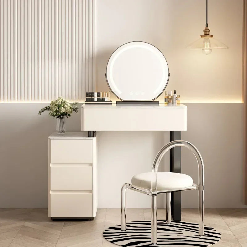 Modern Bedroom Vanity Table Nordic Organizers Storage Girls Vanity Table European Style Tocador Maquillaje Home Furniture