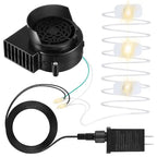 Inflatable Air Blower Portable Mini Air Blower With LED Light String Replacement Blower Fan for Halloween Xtmas Garden Decor