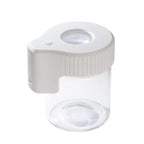 LED Glass Tobacco Jar Bottle Box with Magnifier Sealed Vacuum Herb Tobacco Jar Box Bottle Tobacco Storage Bottle Jar Container
