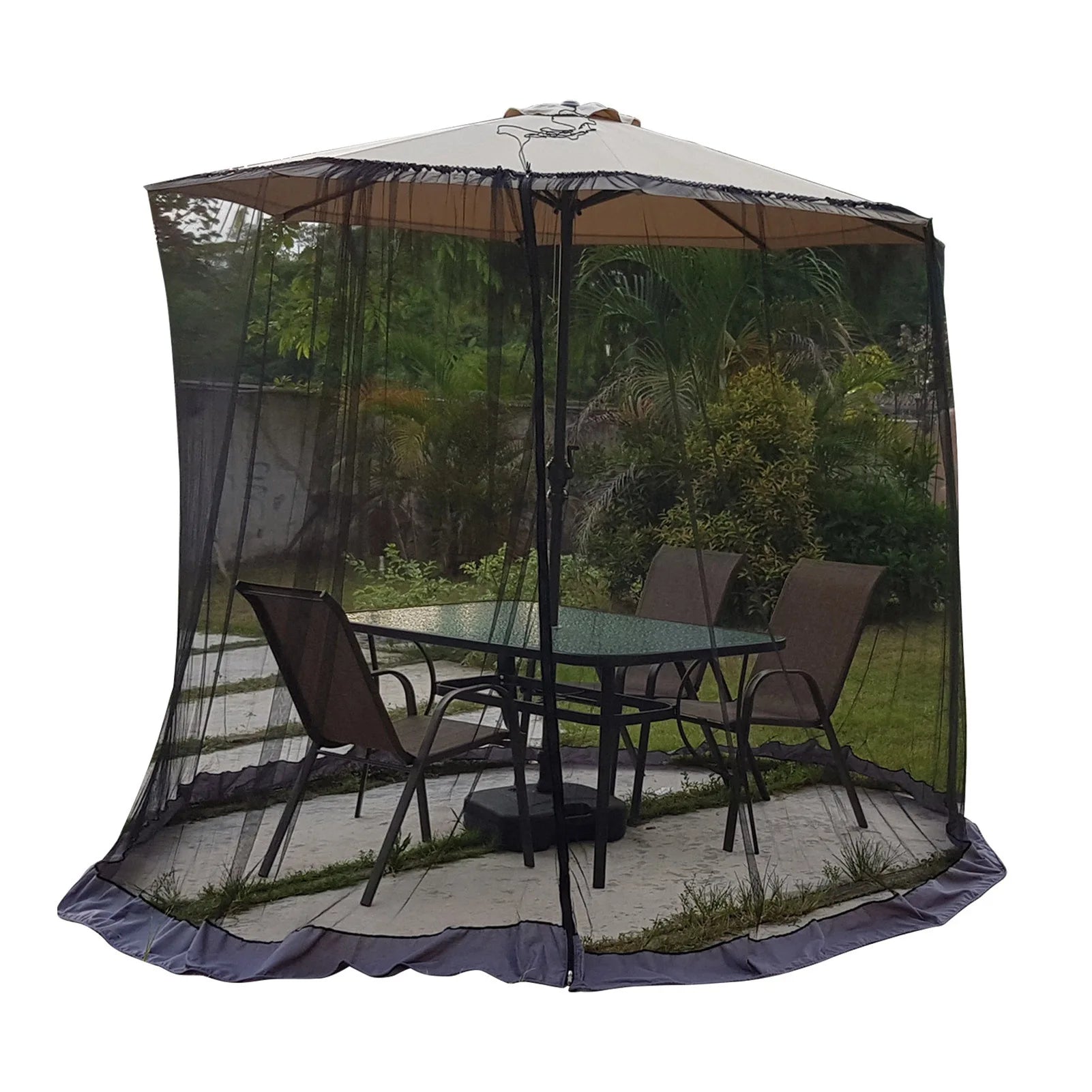 Outdoor Mosquito Net for A2 Banana Crank Arm Umbrella 250-300cm Diameter 230cm Height Sunshade Gazebo Roman Umbrella A1 A2 A3 Mo