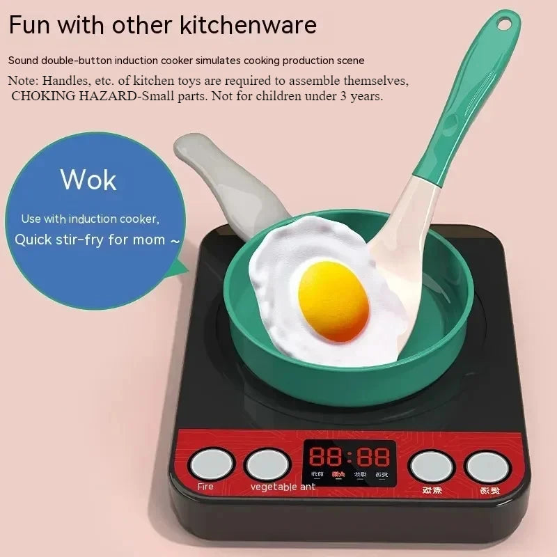 Kids Kitchen Toys Set 92/69/59 PCS Play Kitchen Accessories Kit with Play Pots Pretend Food Cooking Toy Toddler Girls Boy Gift