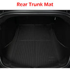 TPE Floor Mat with Door Sill Protector for Tesla Model 3 Highland Floor Trunk Mats Cargo Liner for Model 3 2025 2024 Accessories