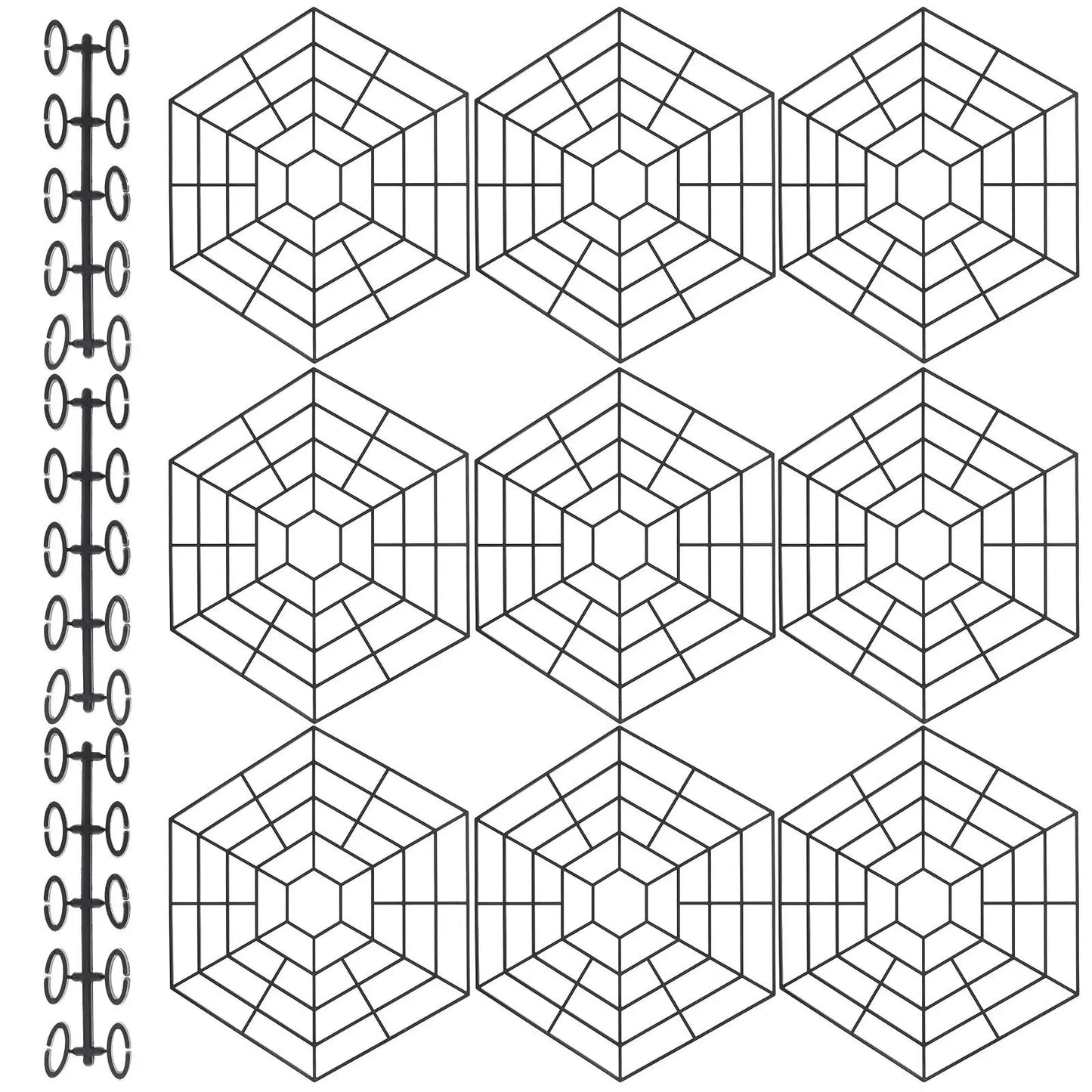 10 PCS Durable Fish Net Guard Hexagon Shop Pond Protective Six Angle Protectors Professional