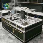 customize Smart Luxury Kitchen System High End Integrated Commercial Equipment for Hotel Restaurant Business