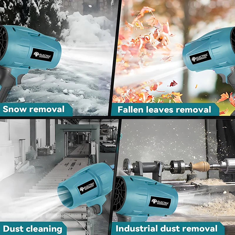 Electric Goddess 150000RPM Brushless Electric Turbo Blowers Jet Fan Handheld Leaf Blower Dust Blowing For Makita 16.8V Battery