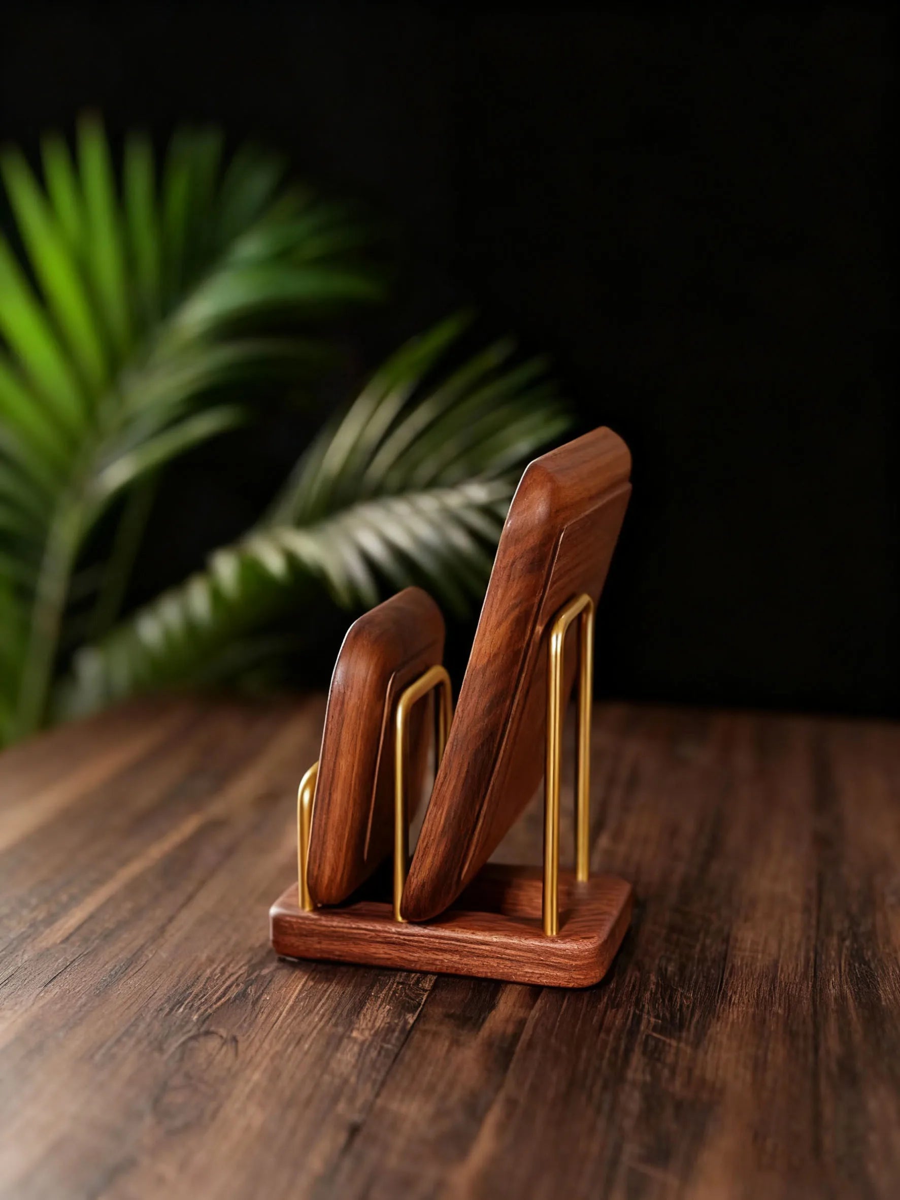 Solid Wood Cutting Board & Pot Lid Rack, Kitchen Countertop Drainable Storage Rack, New-Style Chopping Board Organizer
