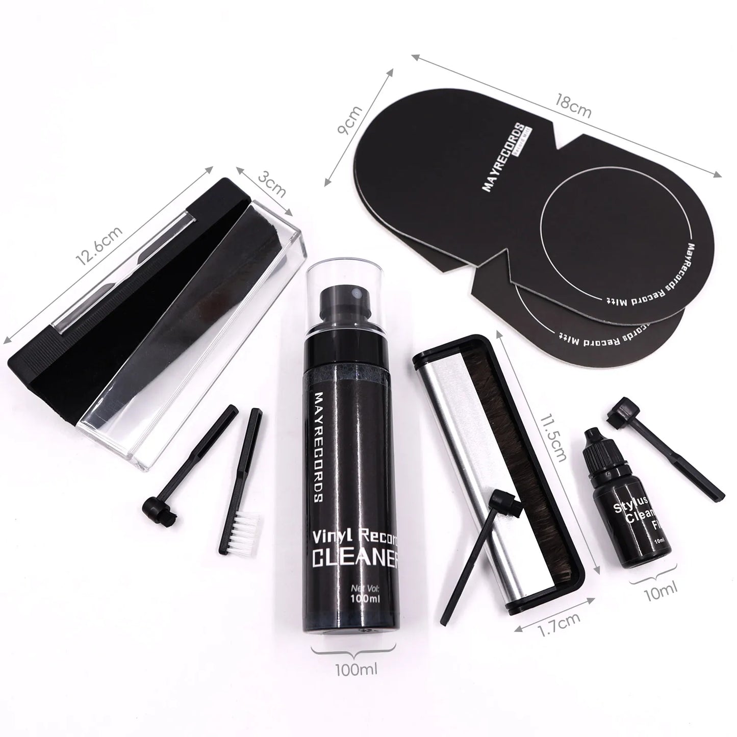 Hot Multi-Suit Anti-Static Record Cleaning Kit Dust Remover CD/LP Vinyl Phonograph Turntable Player Records Cleaning Accessories