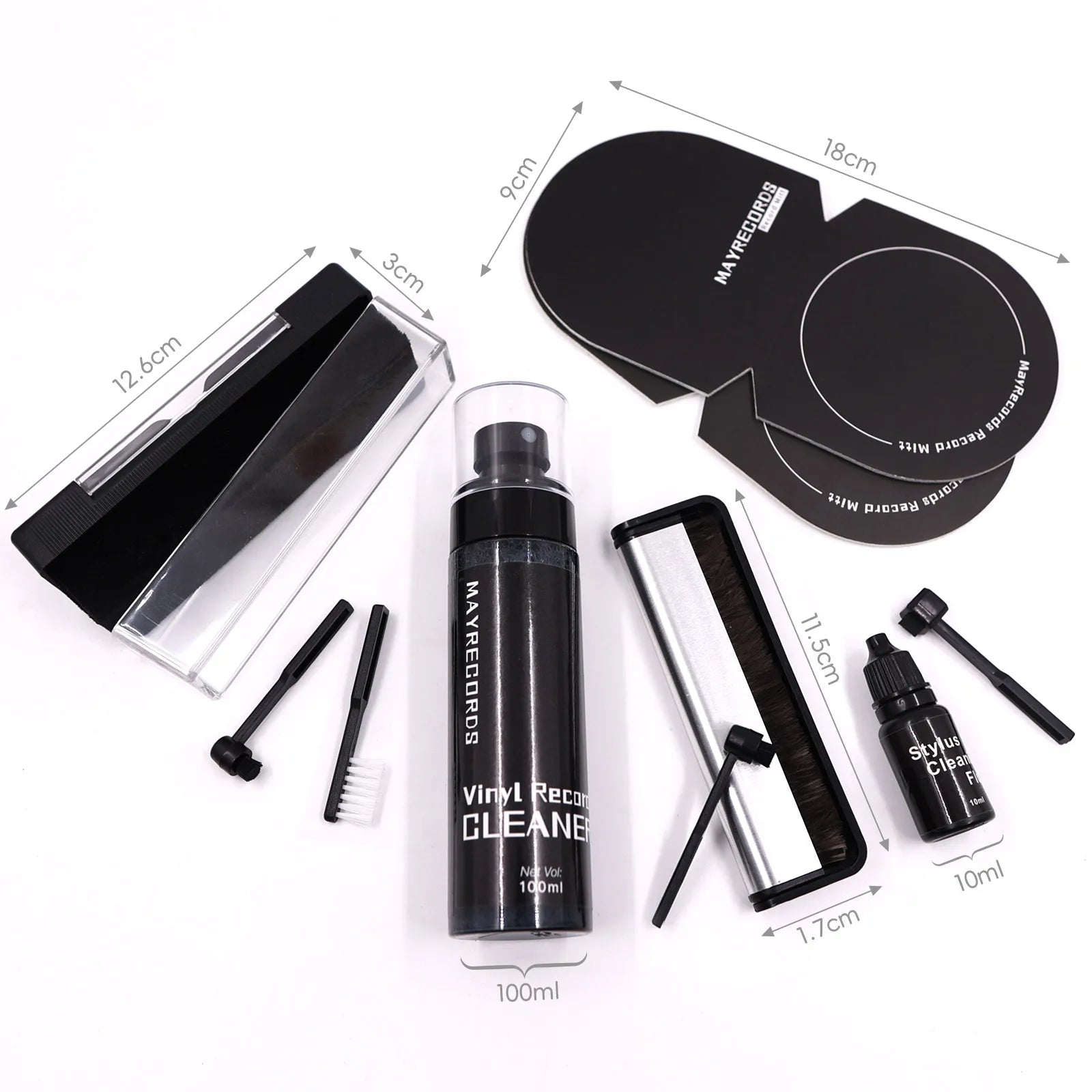 Hot Multi-Suit Anti-Static Record Cleaning Kit Dust Remover CD/LP Vinyl Phonograph Turntable Player Records Cleaning Accessories