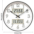 Modern Design Round Clock Luminous silent Non Ticking Wall Clock with Calendar Digital Display Night Light Wall Clock home decor