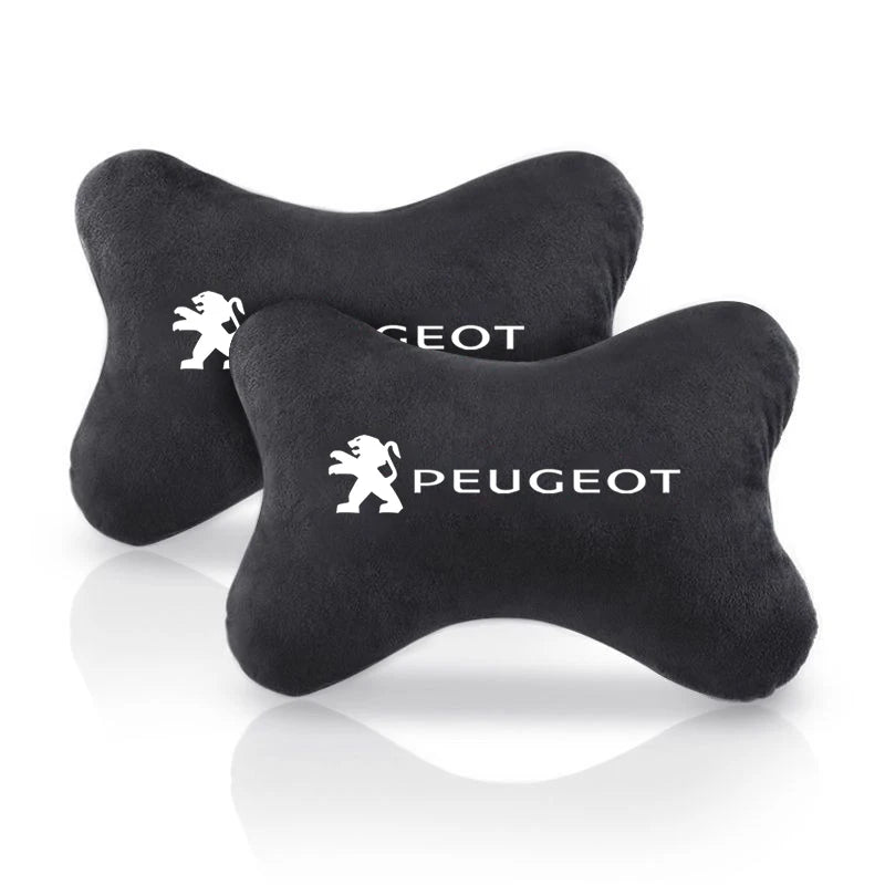 Car Seat Head Neck Rest Cushion Headrest Pillow Pad For Peugeot 408 4008 308 3008 Rifter 5008 508 2008 208 301 RCZ 407 Accessory