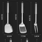 Kitchen Cookware Cooking Utensils Stainless Steel Shovel Soup Spoon Turner Utensils Dinnerware Cooking Tool Kitchen Gadgets