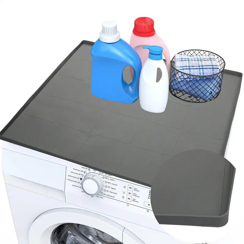 Solid Washing Machine Dust Cover Waterproof Silicone Washing Machine Protective Pad Washer Dryer Protector Silicone Mat New