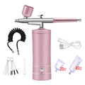 Mini Air Compressor Kit Air-Brush Paint Spray Gun Airbrush For Nail Art Tattoo Craft Cake Nano Fog Mist Sprayer