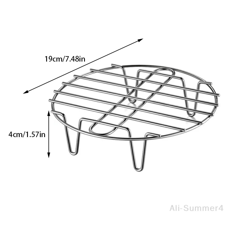 Stainless Steel Cookware Steamer Rack Cooking Baking Pot Stand Airfryer Grill Food Accessories Kitchen Steaming Racks