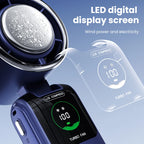 2025 New Ice Pack High Speed Handheld Eletirc Fan 100 Speed Adjustable