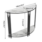 Modern Half Moon Console Table