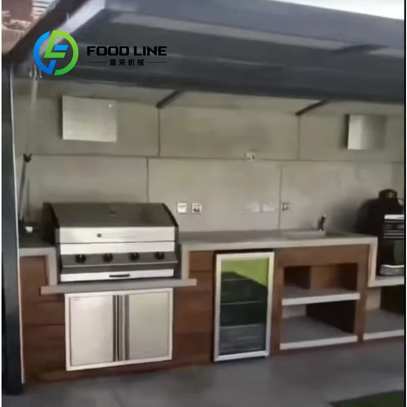 Custom-Designed Modern Small Outdoor Modular Kitchen Prefabricated Mobile Container House