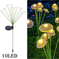 Solar Garden Light, Mushroom Lights Outdoor, IP65 Waterproof Firefly Swaying Lamp, Jellyfish Outdoor Decor for Garden