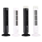 LED Tower Fan Bladeless Cooling Fan 2 Gear Speed Mini Vertical Conditi