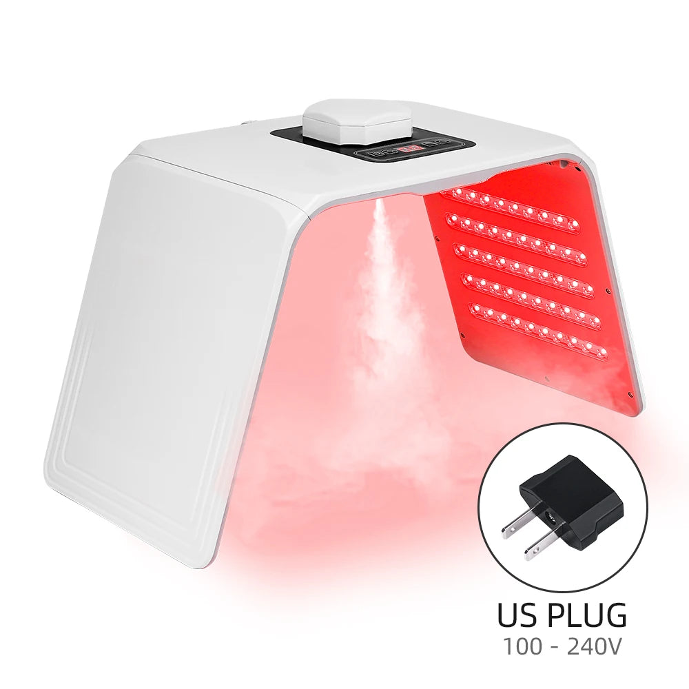 7-Color LED Photon Red Light Therapy & Nano Spray Facial Rejuvenation Device