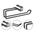 Kitchen Paper Towel Rack Cabinet Kitchen Supplies Bathroom Wall-Mounted Matte Metal Roll Paper Holder