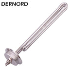 DERNORD Heating Element 2" Tri Clamp FoldBack for Brew 2.5KW 3.5KW 4.5KW 5.5KW 220V Tubular Electric Heater for Water