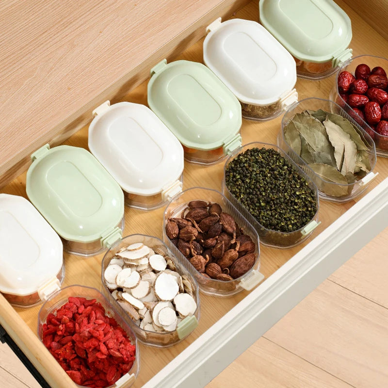 Kitchen Spice Storage Box Onion Ginger Garlic Fresh-keeping Box Multi-layer Food Sealing Moisture-proof Packaging Tank Household