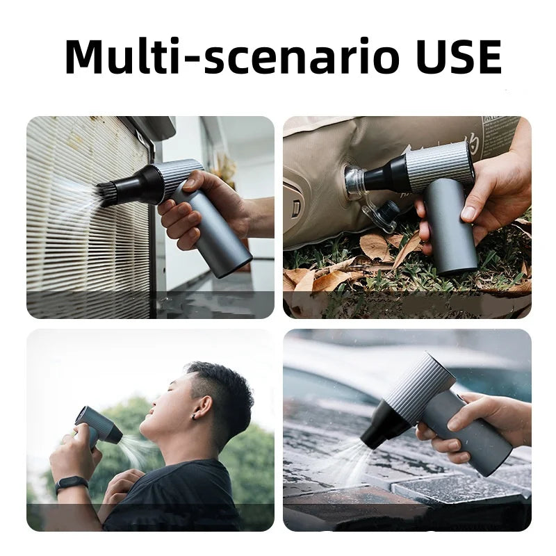 New Violent Fan X7 Turbo jet fan 40mm Large Brushless Motor Handheld Metal Housing Powerful Blower Air Duct Violent Turbofan