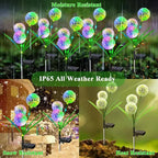 Solar LED Dandelion Lights Outdoor Waterproof LED Lamps dandelions solar garden light Backyard Lawn Landscape Decoration