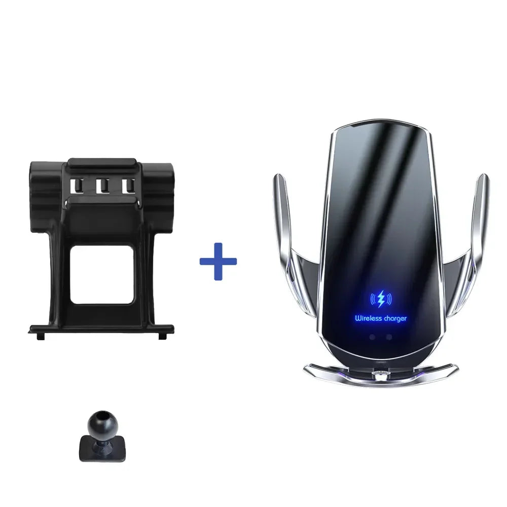 Car Phone Holder For AUDI A6 C8 A7 2019 2020 2021 2022 2023 2024 Special Fixed Bracket Base Wireless Charging Accessories