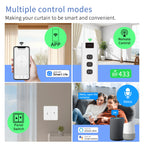 Tuya WiFi ZigBee3.0 Smart Curtain Module Electric Motor Smart Curtain Switch Blinds Roller Shutter  Works with Google Alexa Home