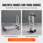 Folding Hand Truck 400 lbs Capacity Lightweight Dolly with Wheels for Moving