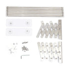 Retractable Adjugtable Towel Rail Rack Holder Wall Mounted Socks Drying Rack Laundry Hanger Wall-Mounted Expandable Folding