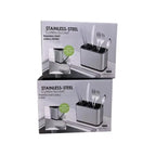 ♩Kitchen Utensil Holder Organizer For Counter Or Countertop, Large Stainless Steel Utensil Holder For Storage Cooking